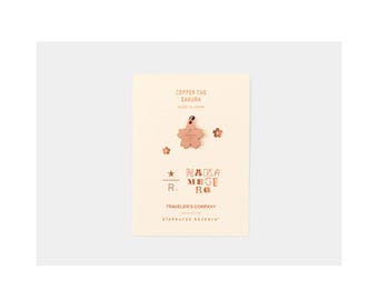 Diary TRAVELER's notebook Brass Charm Starbucks Reserve Roastery Tokyo Sakura