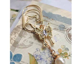 Diary Scrapbook Book Paperclip Bookmark Butterfly