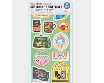 TRAVELER's notebook Customized Sticker for 2026 Diary