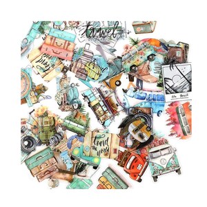 Diary Scrapbook Sticker Label Seal Pack Travel to the World (50 pcs)