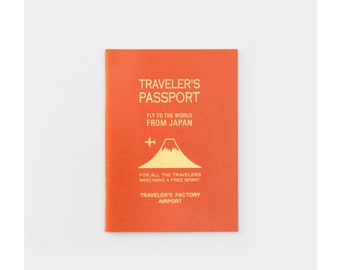 Diary Traveler's Notebook Refill Letterpress Airport Edition Passport Size