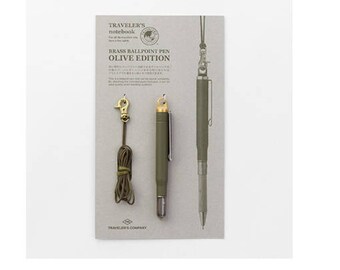 Traveler's Company Limited Olive Edition Brass Ball Point Pen