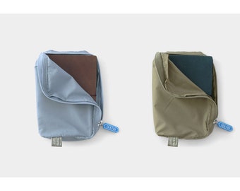 Traveler's Notebook TO&FRO Organizer Passport Size Blue Gray Army