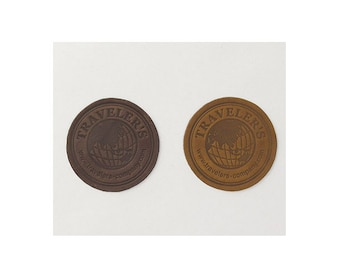 Traveler's Notebook Leather Coaster Circle Cup Mat