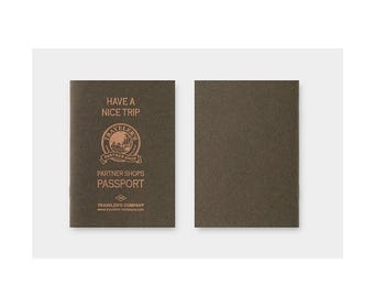Diary Traveler's Notebook Refill Letterpress Partner Shop Stamp (Passport Size)