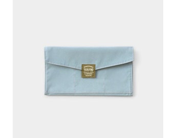 Traveler's Notebook TO&FRO Zipper Case Standard Size Blue Grey