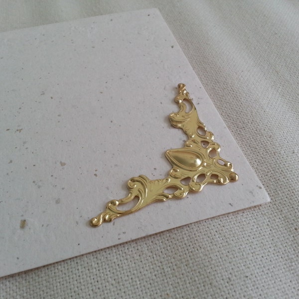 DIY Scrapbook Decorating Corner (10 pcs) Gold Plated