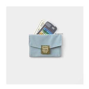 Traveler's Notebook TO&FRO passport size zipper case Blue Gray
