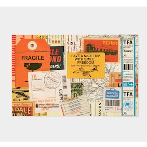 Diary Traveler's Notebook Post Card Airline