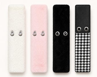 Funda para cinturón de seguridad de peluche, soporte para muñeca de peluche adorable, almohadilla para el hombro del coche