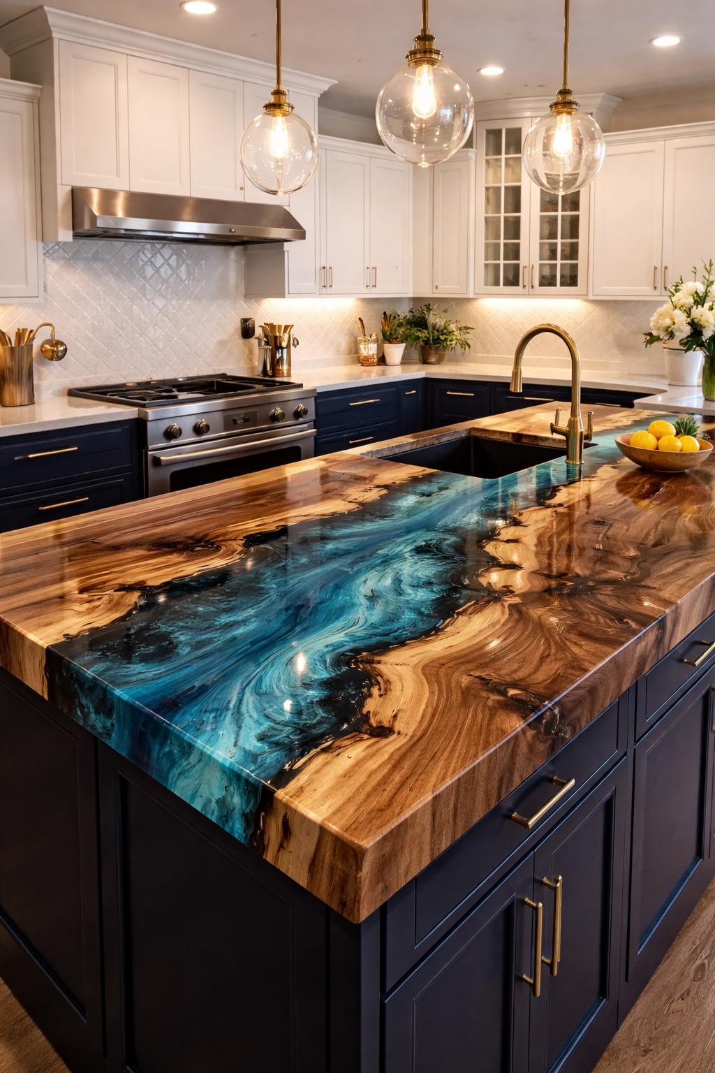 Kitchen Islands With Resin Counter Tops - Etsy