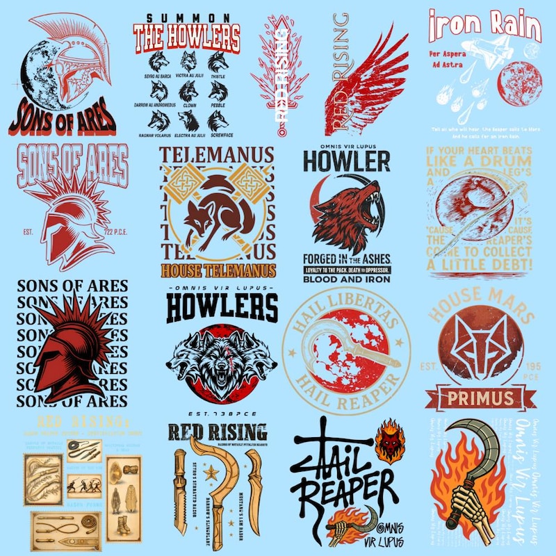 Red Rising Icon Red Rising Art - Etsy