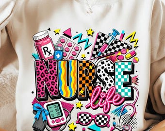 Nurse PNG, Nurse Life, Preppy Nurse, School Nurse, Nurse Week PNG