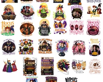 Vintage Halloween PNG, Hocus Pocus Png, Spooky Season PNG, Horror Movie