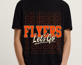 Flyers Script PNG, Hockey PNG, Old School Sports