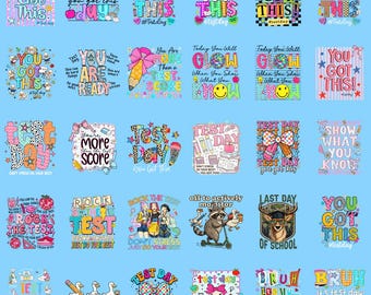 Happy Last Day of School PNG Bundle, Last Day of School Design, End of School, Teacher Summer, Kids Graduation PNG