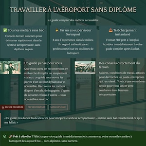 Working at the Airport Without a Degree | Complete Guide to Accessible Jobs | Ground Handling Agent (PDF)