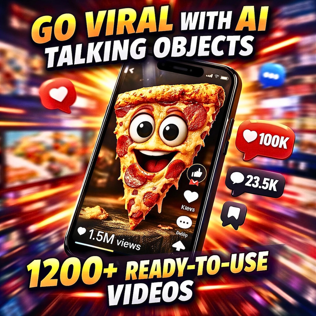 1200+ AI Talking Objects Reels Bundle | Viral Faceless Content Pack ...