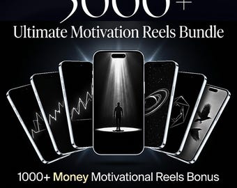5000+ Done-For-You Viral Reels | Luxus, Motivation & Entrepreneur Content Pack | PLR/MRR Lizenz, Inspiration Animation Reels