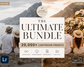 20K Lightroom Presets bündeln | Ultimative Desktop & Mobile Voreinstellungen | Professionelle Fotobearbeitungsfilter | PLR/MRR enthalten