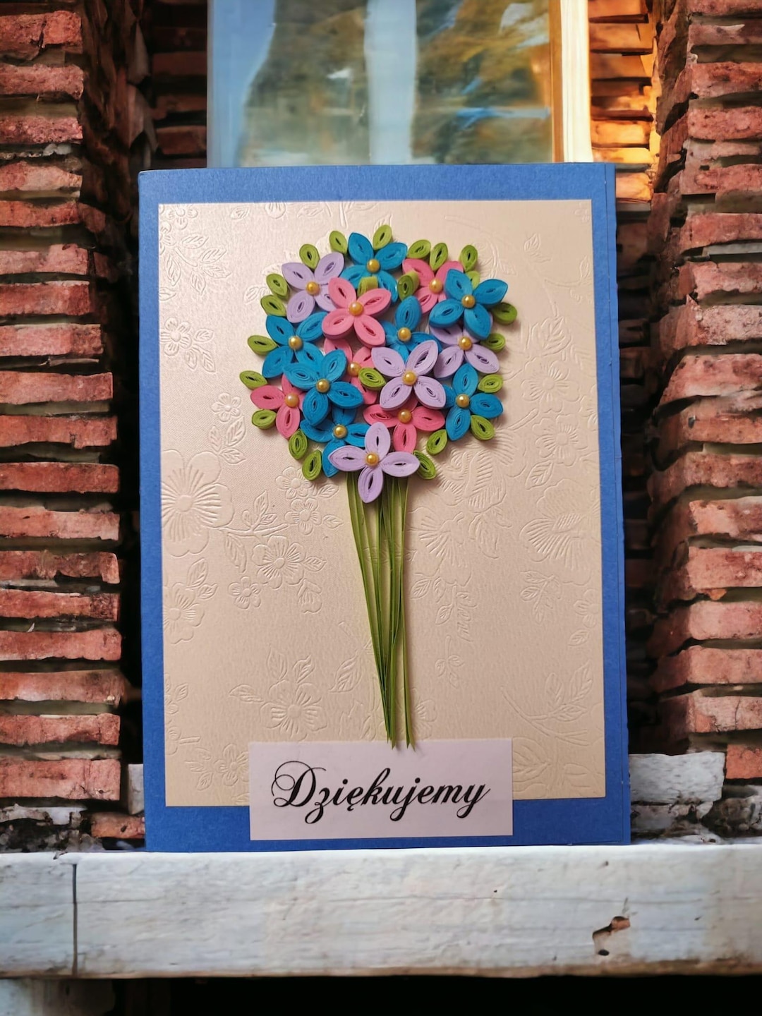 Handmade Quilling Card Thank You - Etsy