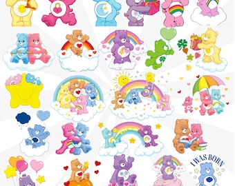 Care Bears PNG, Cartoon Rainbow, Care Bears Huge Png, Bears PNG