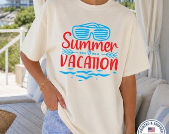 Comfort Colors® 1717 Retro Sunglasses Graphic Tee, Vintage Beach Coastal Shirt