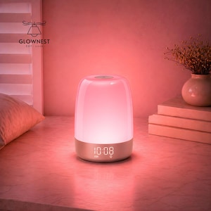 Color Changing LED Alarm Clock Lamp | Sunrise Simulation, Touch Control Bedside Light