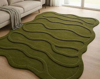 Hand Tufted carving Rug