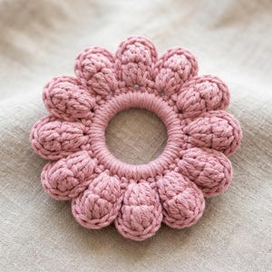 Easy Crochet Scrunchie Pattern PDF, Ruffle Hair Tie (Digital Download)
