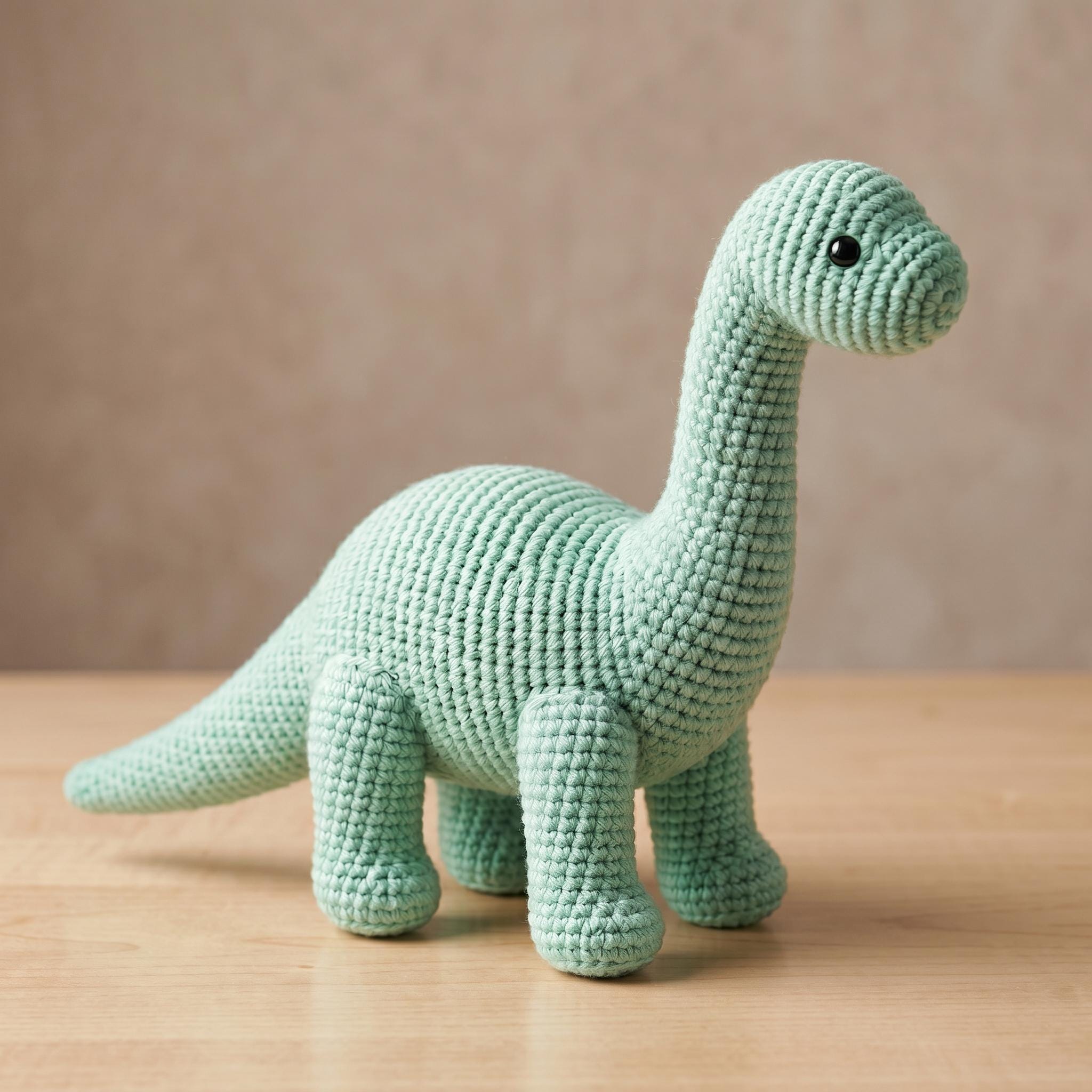 Brontosaurus No-Sew Amigurumi Dinosaur Plush