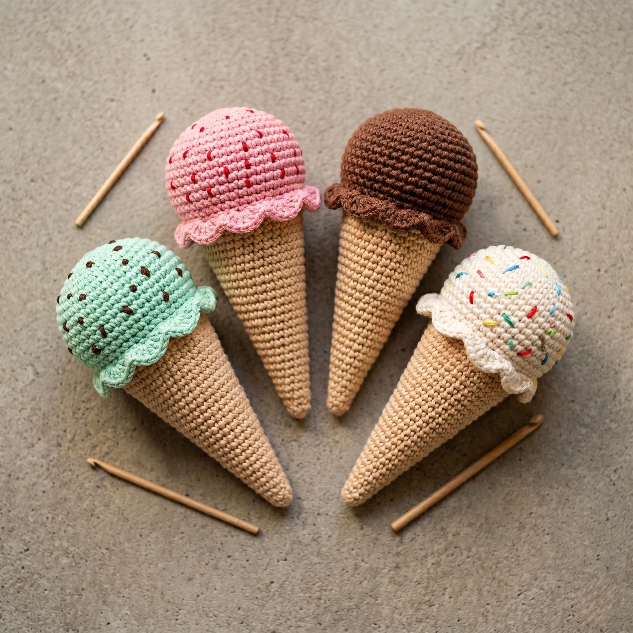 Crochet Ice Cream Cone