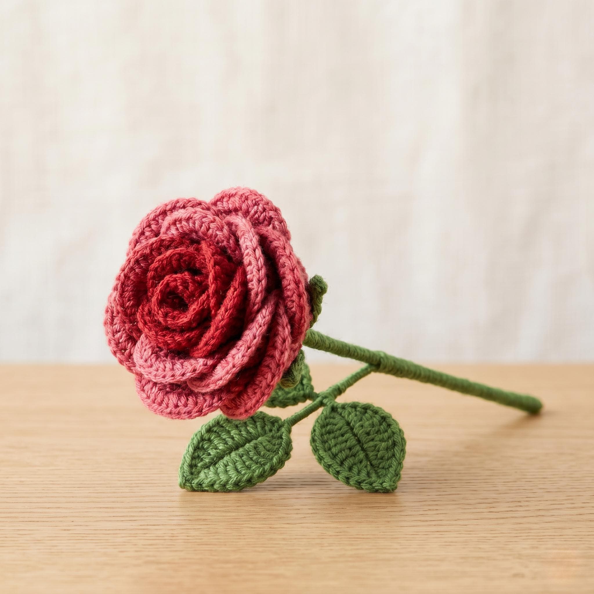 40 Valentine Crochet Patterns to Make for Gifts, Decor, and Cozy Seasonal Touches 30 Easy Crochet Rose Flower Pattern with Leaves Rolled