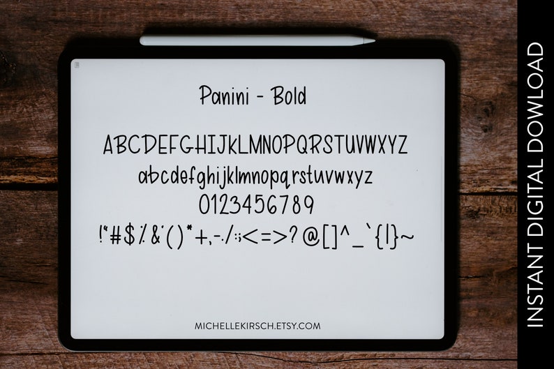 Fuente Panini Handwriting: Tipografía sans serif divertida y divertida ...