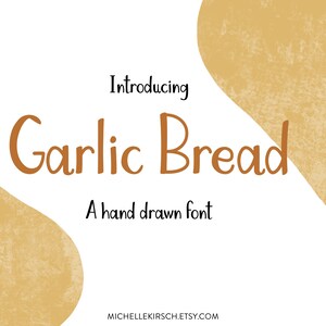 GARLIC BREAD 手書きフォント | 手書き風書体 | FONT インスタントダウンロード