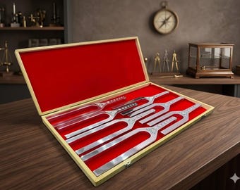 Ljudläkande instrumentset, chakrasvärd, DNA-gafflar, solklocka, ankhresonatorer