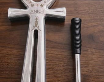 Handgjord Ankh: Livets nyckel – Ny generations energigaffel | Spirituellt stämningsverktyg, helande återfödelse