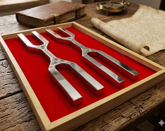 Ljudläkande instrumentset, chakrasvärd, DNA-gafflar, solklocka, ankhresonatorer