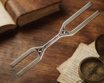 Jätte DNA-nyckelstämgaffel – 528Hz, 639Hz solfeggio-ljudläkande instrument