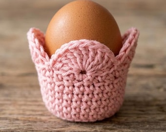 Crochet Egg Holder Pattern, Mini Basket Organizer, Floral Edging PDF
