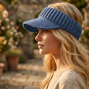 Crochet Sun Visor Pattern, Summer Hat, Beginner Friendly (PDF)