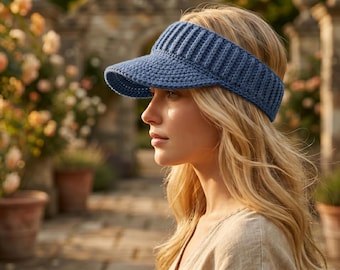 Crochet Sun Visor Pattern, Summer Hat, Beginner Friendly (PDF)
