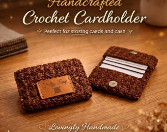 Crochet Card Holder Pattern | Easy Mini Wallet PDF (Digital Download)