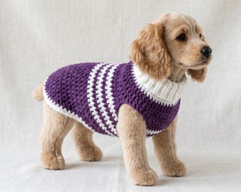Easy Crochet Dog Sweater Pattern, Beginner Friendly Pet Clothes (PDF Pattern)
