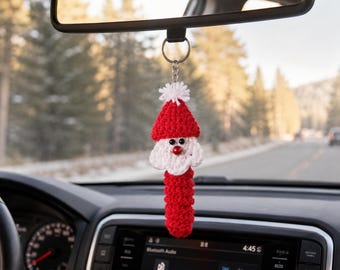 Crochet Santa Keychain Pattern, Beginner Friendly Christmas PDF