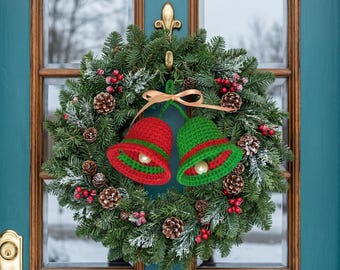 Crochet Christmas Bell Ornament Pattern (PDF)