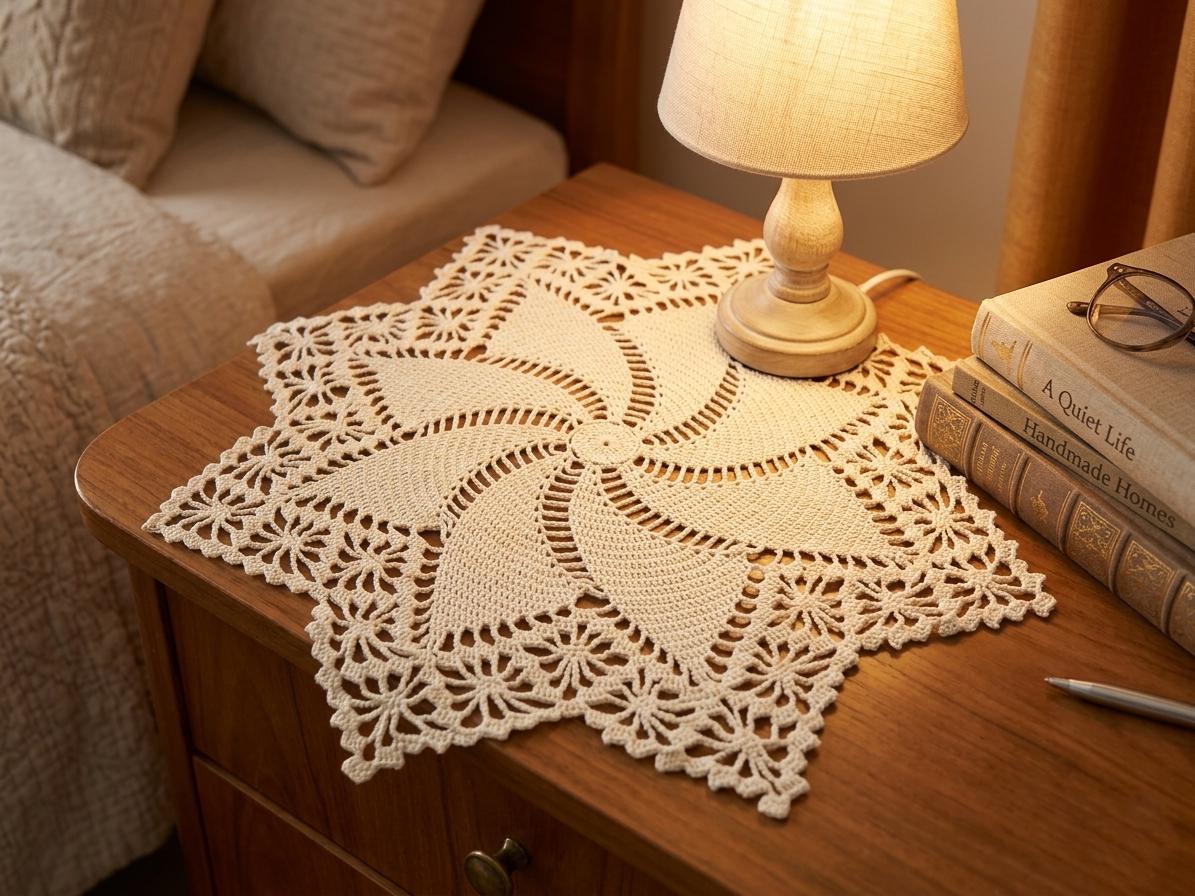Spider Web Lace Centerpiece Crochet Pattern