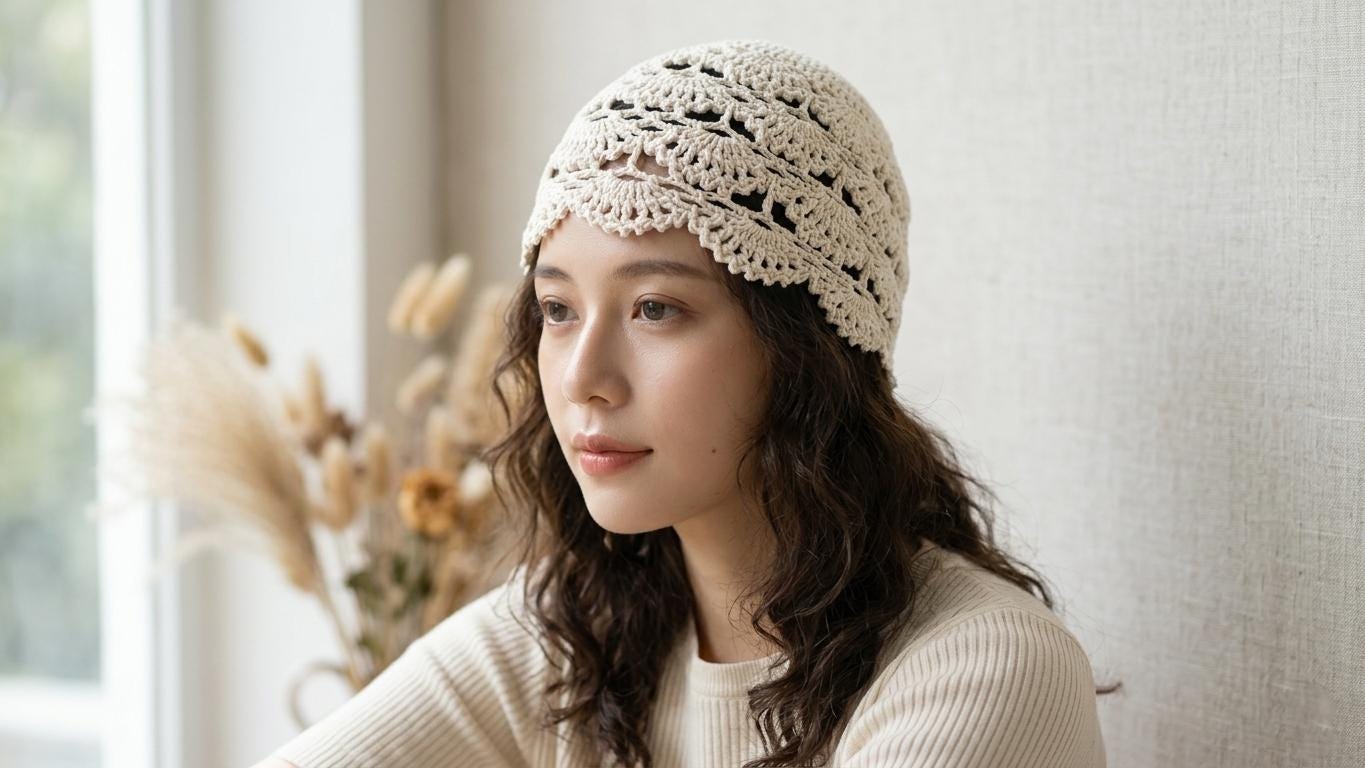 花柄のかぎ針編み帽子 - Etsy 日本