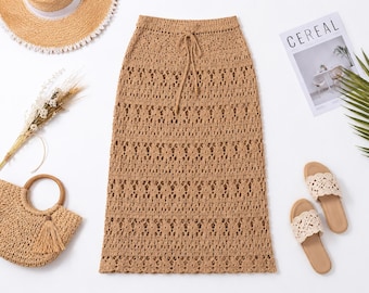 Lacey Crochet Maxi Skirt Pattern, Beginner Friendly PDF Download
