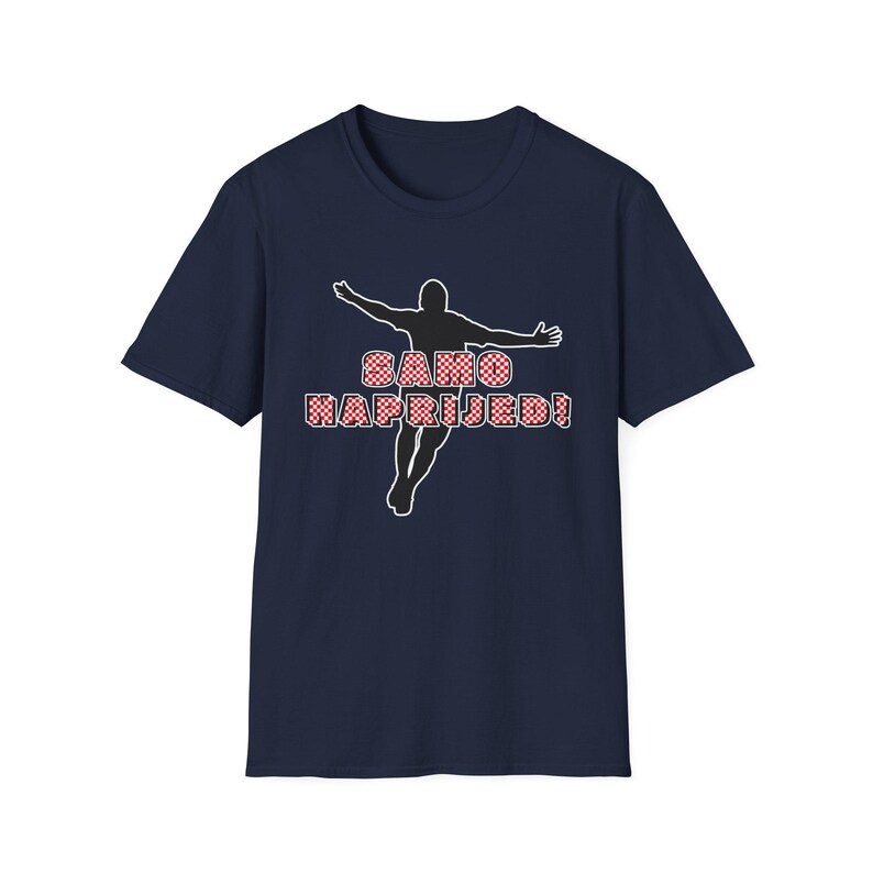 Samo Naprijed! Croatian Graphic Tee-/Hrvatska majica/red and white checkerboard shirt/Croatia soccer Gift Unisex t-shirt -Samo Napred! image 6